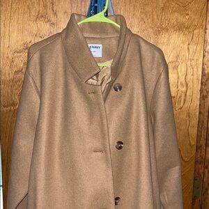 Old Navy Camel Button-Up Coat